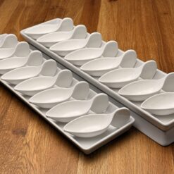 Mini Porzellan Schiffchen Weiß