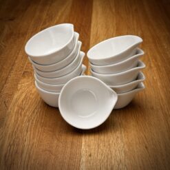 Alternative view of Mini Sauciere / Dipschale Weiß aus Porzellan