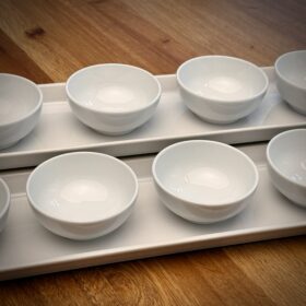 Dipschälchen – Mini Dessert- & Gewürzschalen Rund Weiß