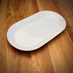 Servierplatte Oval Weiß